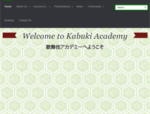 Tablet Screenshot of kabukiacademy.org